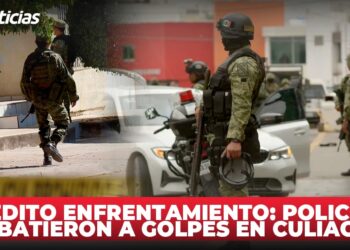 Inédito enfrentamiento: policías se batieron a golpes en Culiacán
