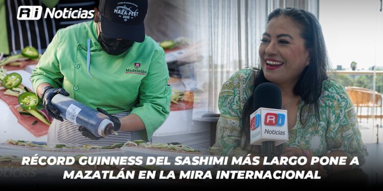 Récord Guinness del sashimi más largo pone a Mazatlán en la mira internacional