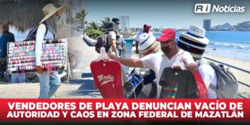 Vendedores de playa denuncian vacío de autoridad y caos en zona federal de Mazatlán