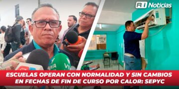 Escuelas operan con normalidad y sin cambios en fechas de fin de curso por calor: SEPyC