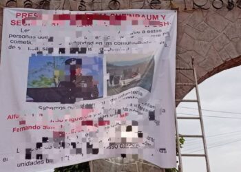 Amanecen lonas con mensaje a la Presidenta Sheinbaum en Rosario, Concordia y Villa Unión