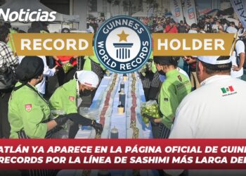 Mazatlán ya aparece en la página oficial de Guinness World Records por la línea de sashimi más larga del mundo