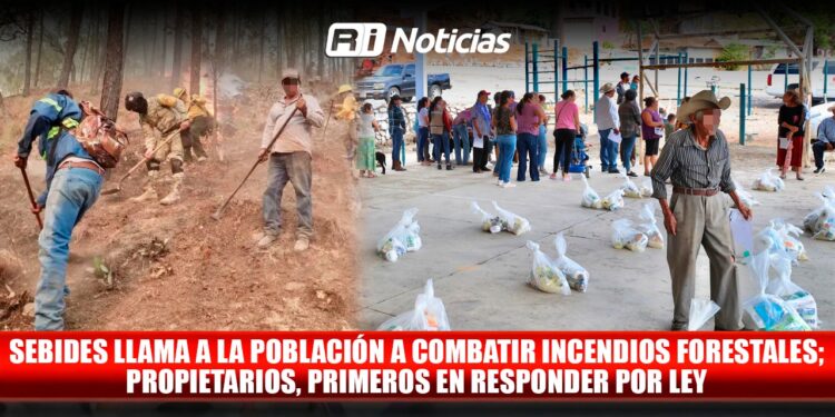 SEBIDES llama a la población a combatir incendios forestales; propietarios, primeros en responder por ley