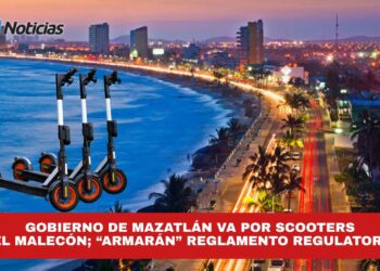 Gobierno de Mazatlán va por Scooters del malecón; “armarán” reglamento regulatorio