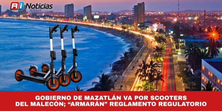 Gobierno de Mazatlán va por Scooters del malecón; “armarán” reglamento regulatorio
