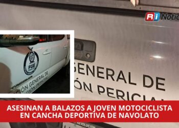 Asesinan a balazos a joven motociclista en cancha deportiva de Navolato