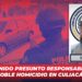 Detenido presunto responsable de doble homicidio en Culiacán