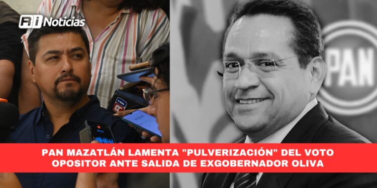 PAN Mazatlán lamenta “pulverización” del voto opositor ante salida de exgobernador Oliva