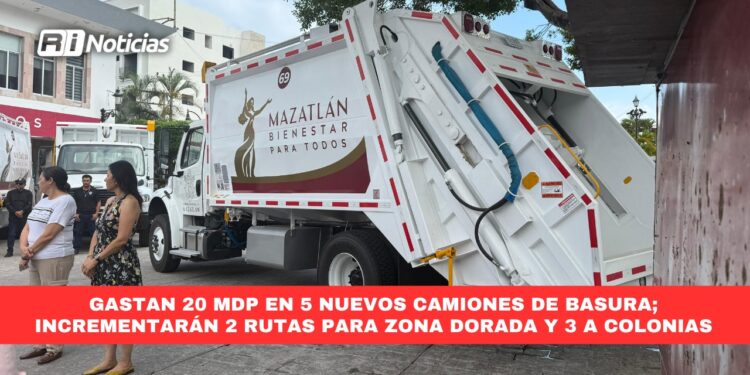 Gastan 20 mdp en 5 nuevos camiones de basura; incrementarán 2 rutas para Zona Dorada y 3 a colonias