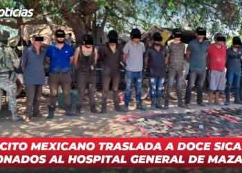 Ejército Mexicano traslada a doce sicarios lesionados al Hospital General de Mazatlán