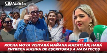 Rocha Moya visitará mañana Mazatlán; hará entrega masiva de escrituras a mazatecos