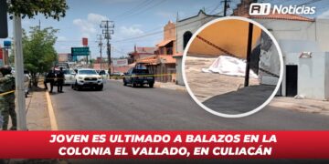Joven es ultimado a balazos en la colonia EL Vallado, en Culiacán